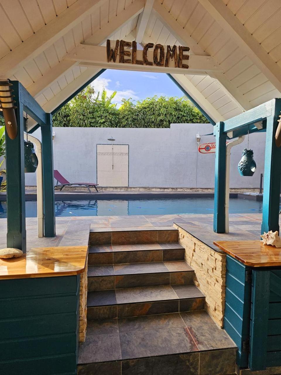 Villa 6-10 Pers, Vue Mer, Piscine Privee, Plage A Pieds Le Gosier  Exteriér fotografie
